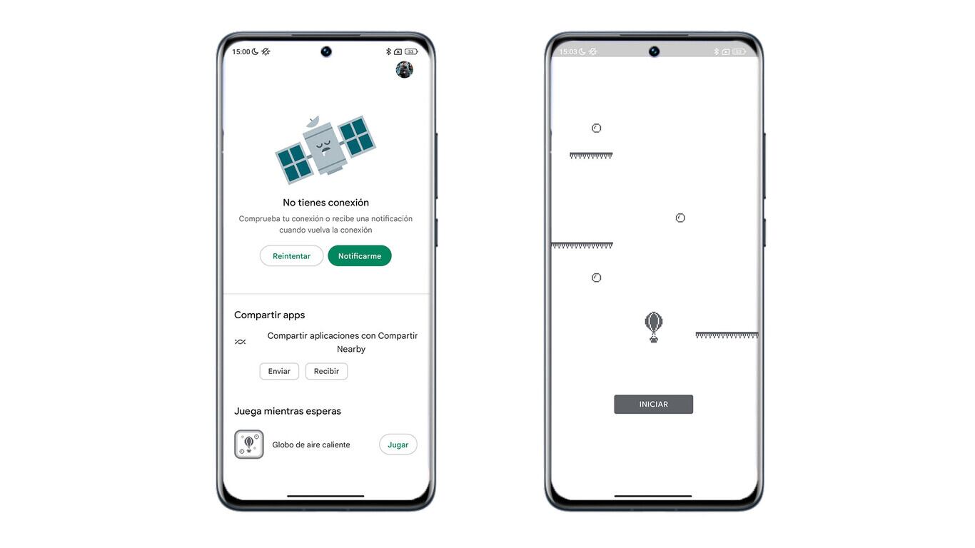 Videojuego en la Play Store.