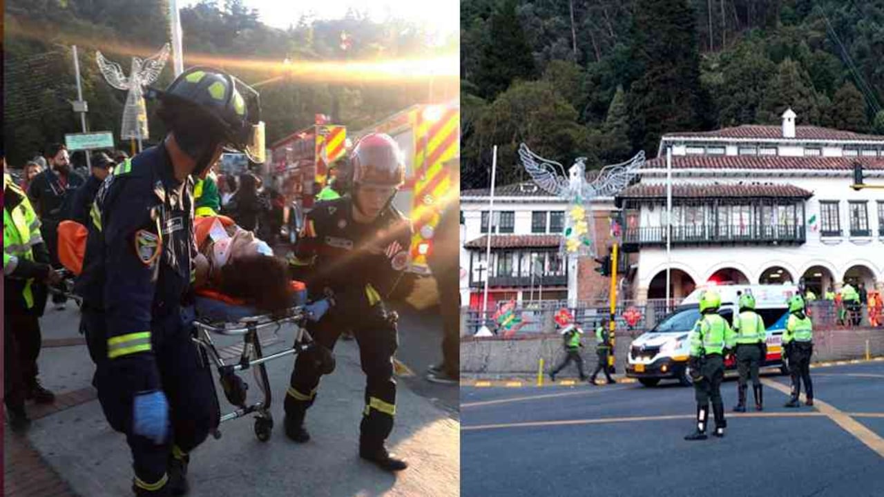 Los bomberos le prestaron atención a los cinco afectados, y tres de ellos fueron trasladados al Hospital Militar.