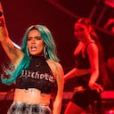 Karol G en Cali, donde cantó junto a Grupo Niche y vislumbró a los caleños con su show.