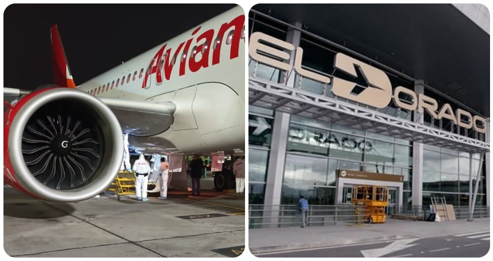 El CTI de la Fiscalía adelantó el levantamiento de los cuerpos en el aeropuerto El Dorado en Bogotá.