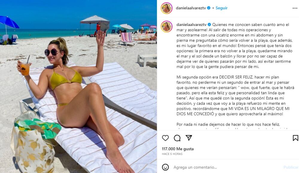 Publicación de la exreina sobre decisión que tomó.