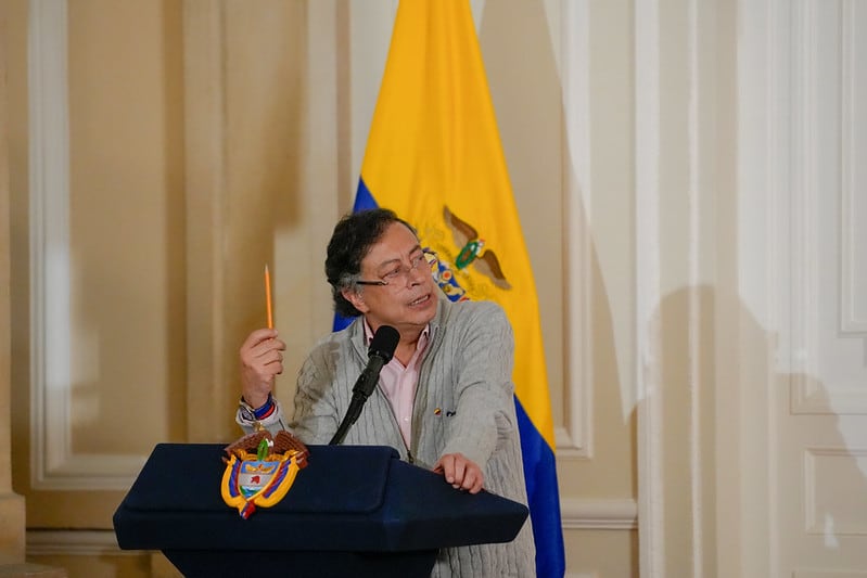 El presidente Gustavo Petro manifestó que no existe "una sola investigación" en su contra por supuestos vínculos con narcotraficantes.