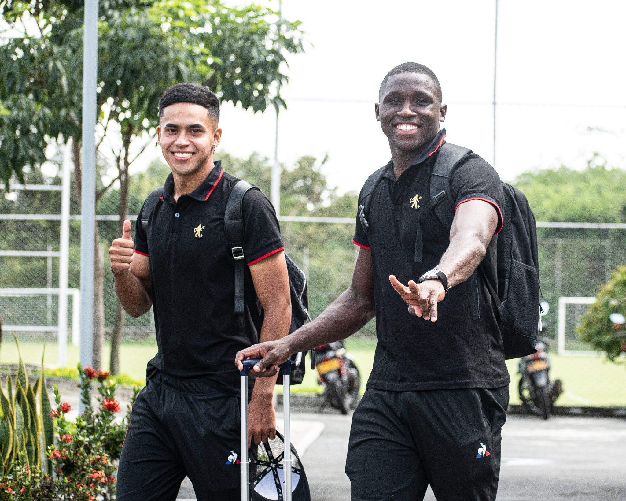 Joel Romero y Alexis Sinisterra, jugadores canteranos de América de Cali.