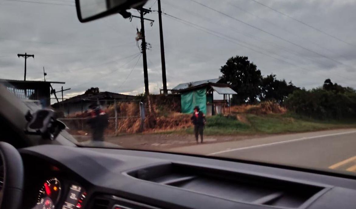ELN en la vía Panamericana, en el Cauca