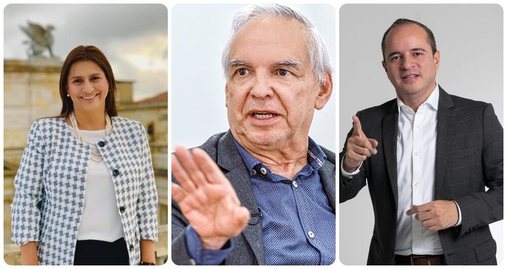 Paola Holguín, Ricardo Bonilla y Juan Espinal.