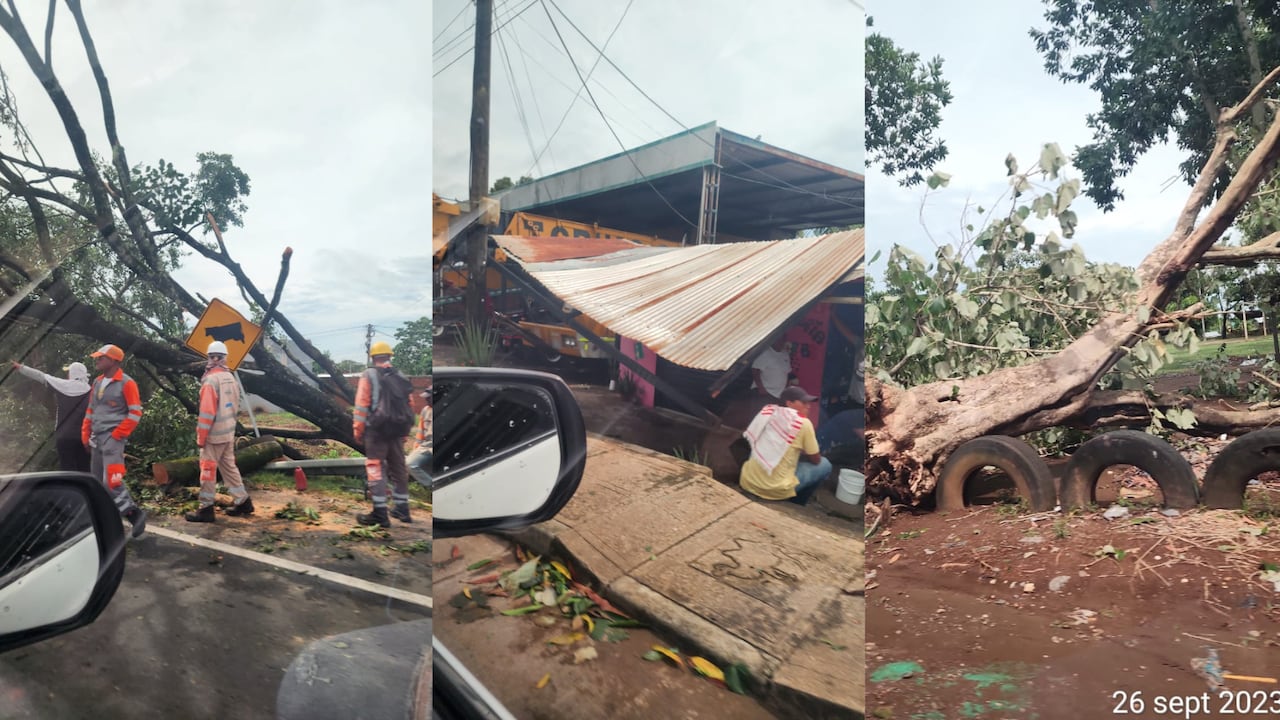 Vendaval causó estragos en Antioquia.