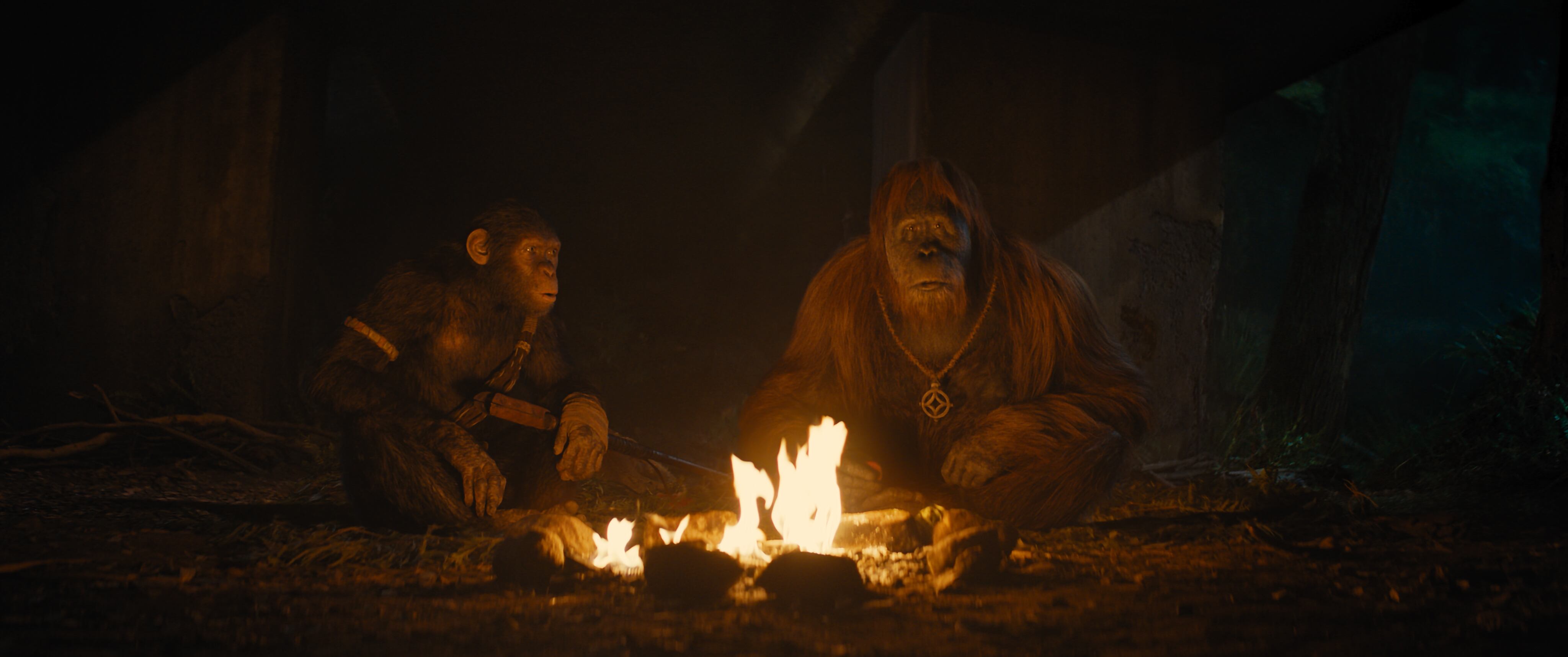 Noa y Raka en KINGDOM OF THE PLANET OF THE APES.