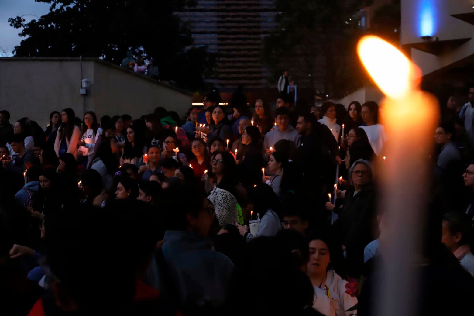 Plantón en la Universidad Javeriana por la Dra. Catalina Gutiérrez