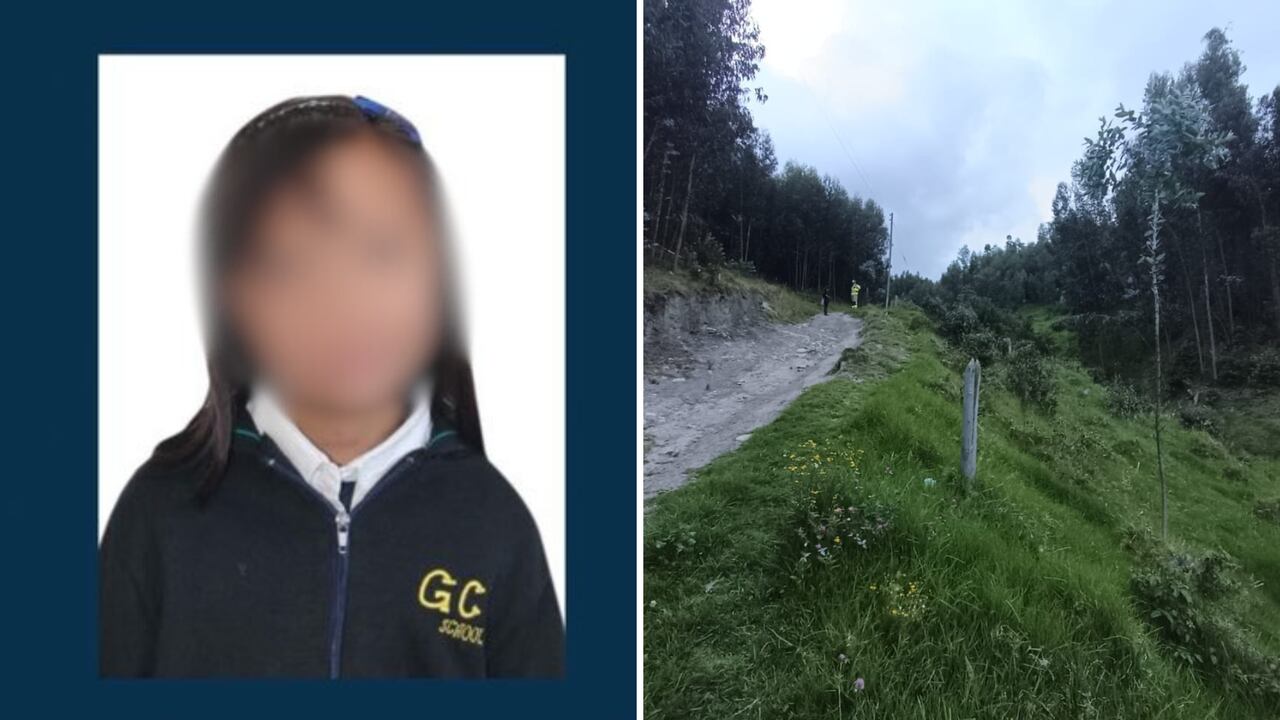 Valeria Afanador fue buscada en la zona durante 18 días. La foto de la derecha corresponde a la búsqueda del pasado 22 de agosto.