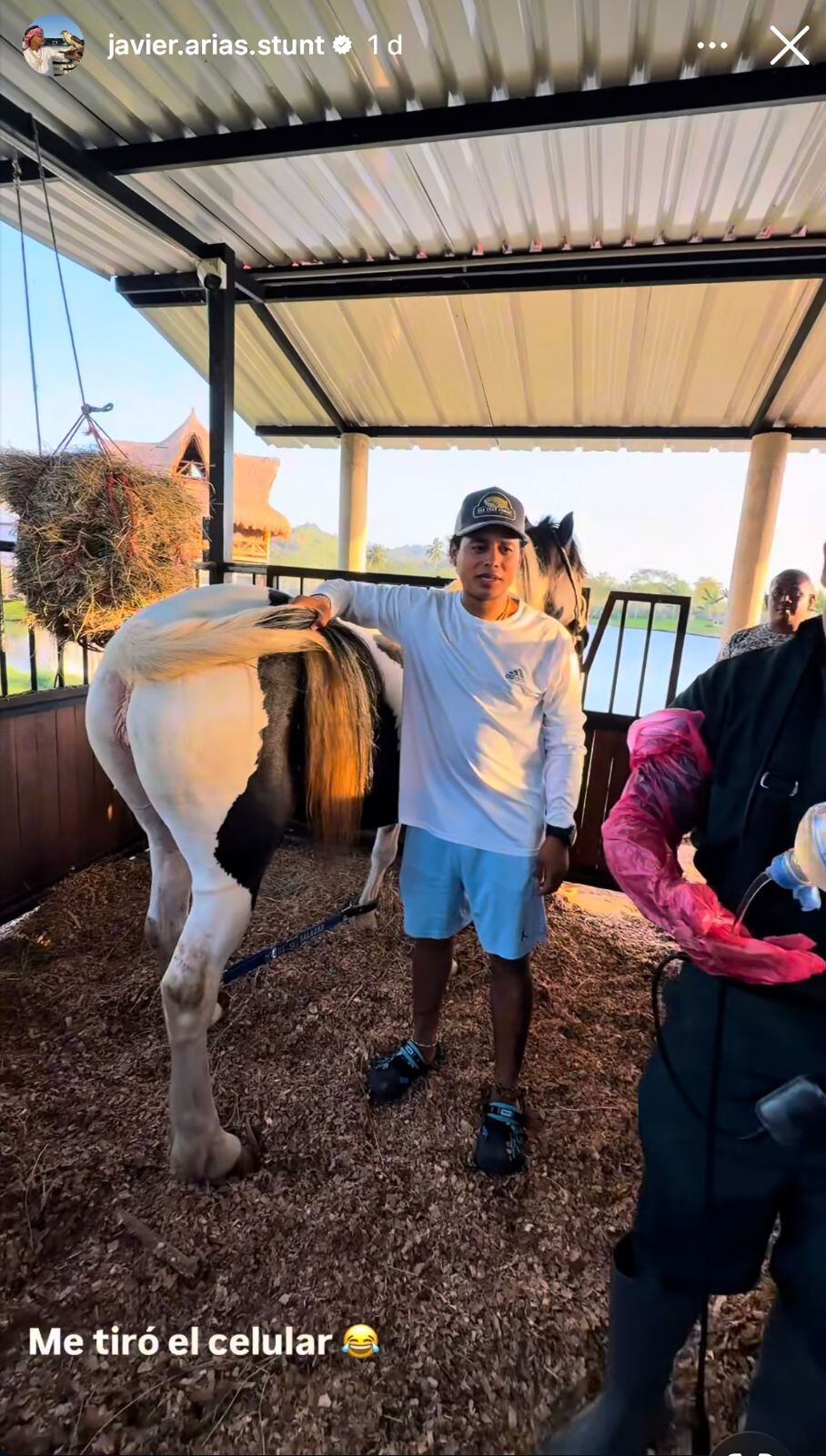 Antes de ser capturado, Javier Arias Stunt estuvo en la inseminación de un caballo de paso fino en Urabá.