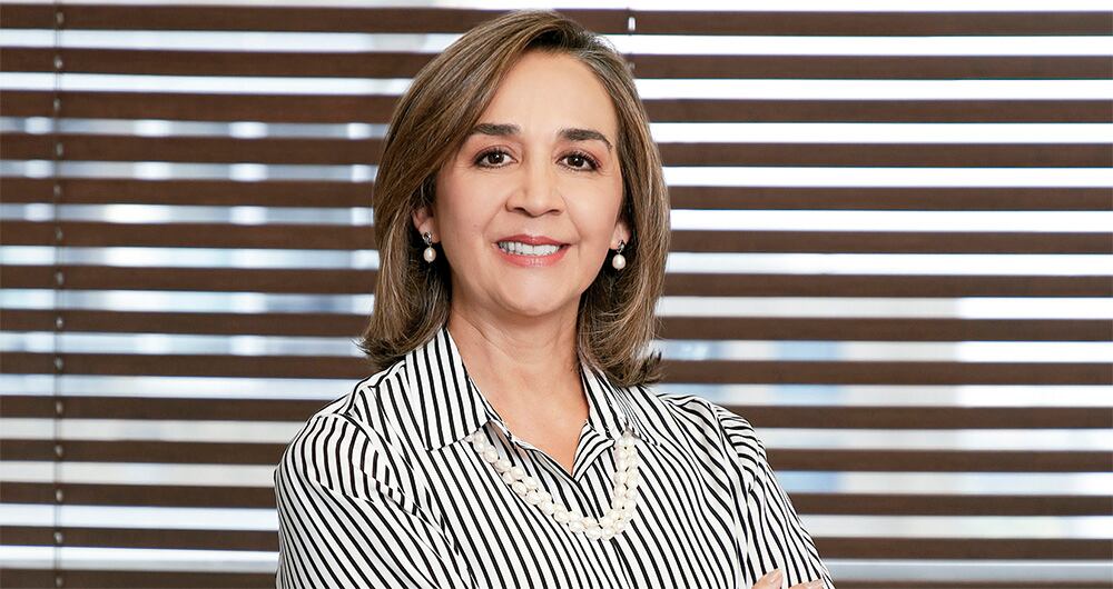 SandrA forero Presidenta de Camacol.