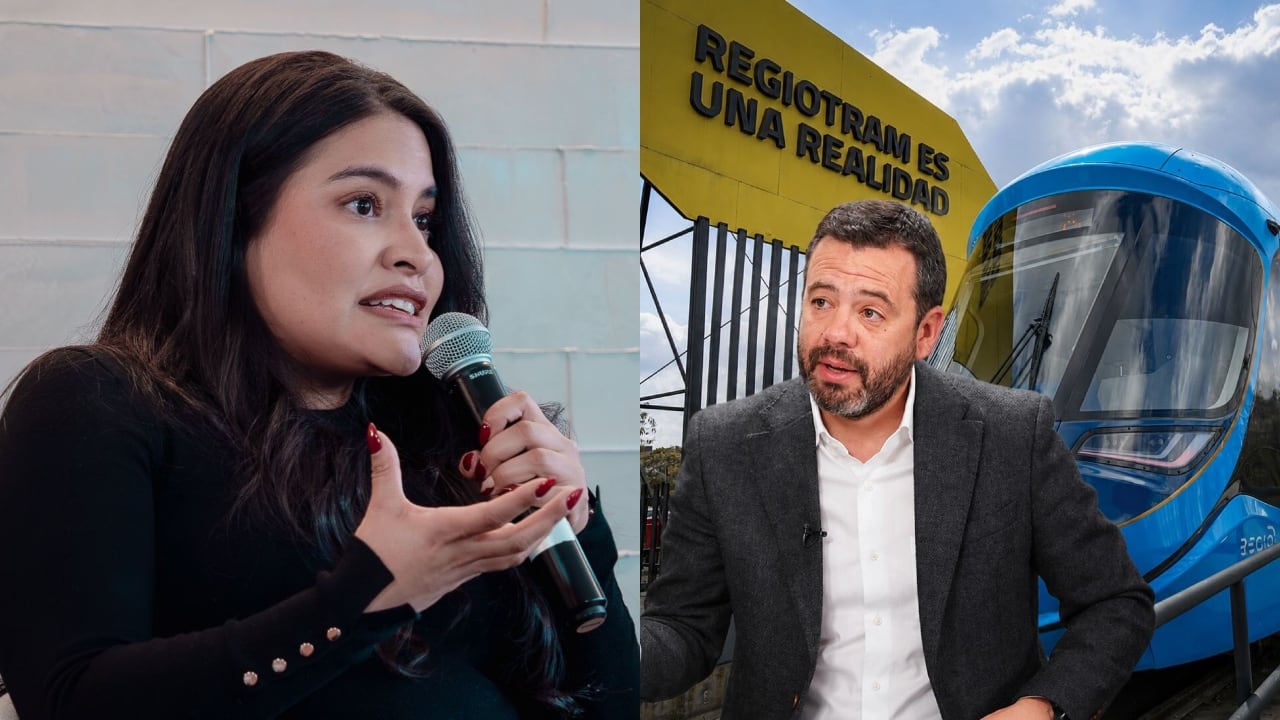 Directora de Planeación Nacional, Natalia Irene Molina, alcalde Carlos Fernando Galán y Regiotram.