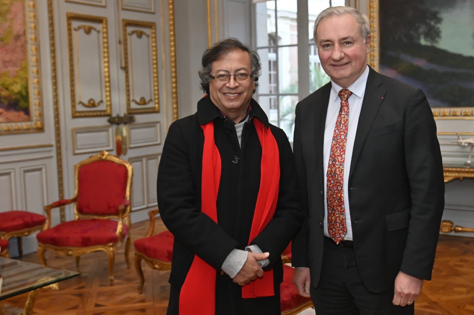 Gustavo Petro reunido con Jean-Luc Moudenc