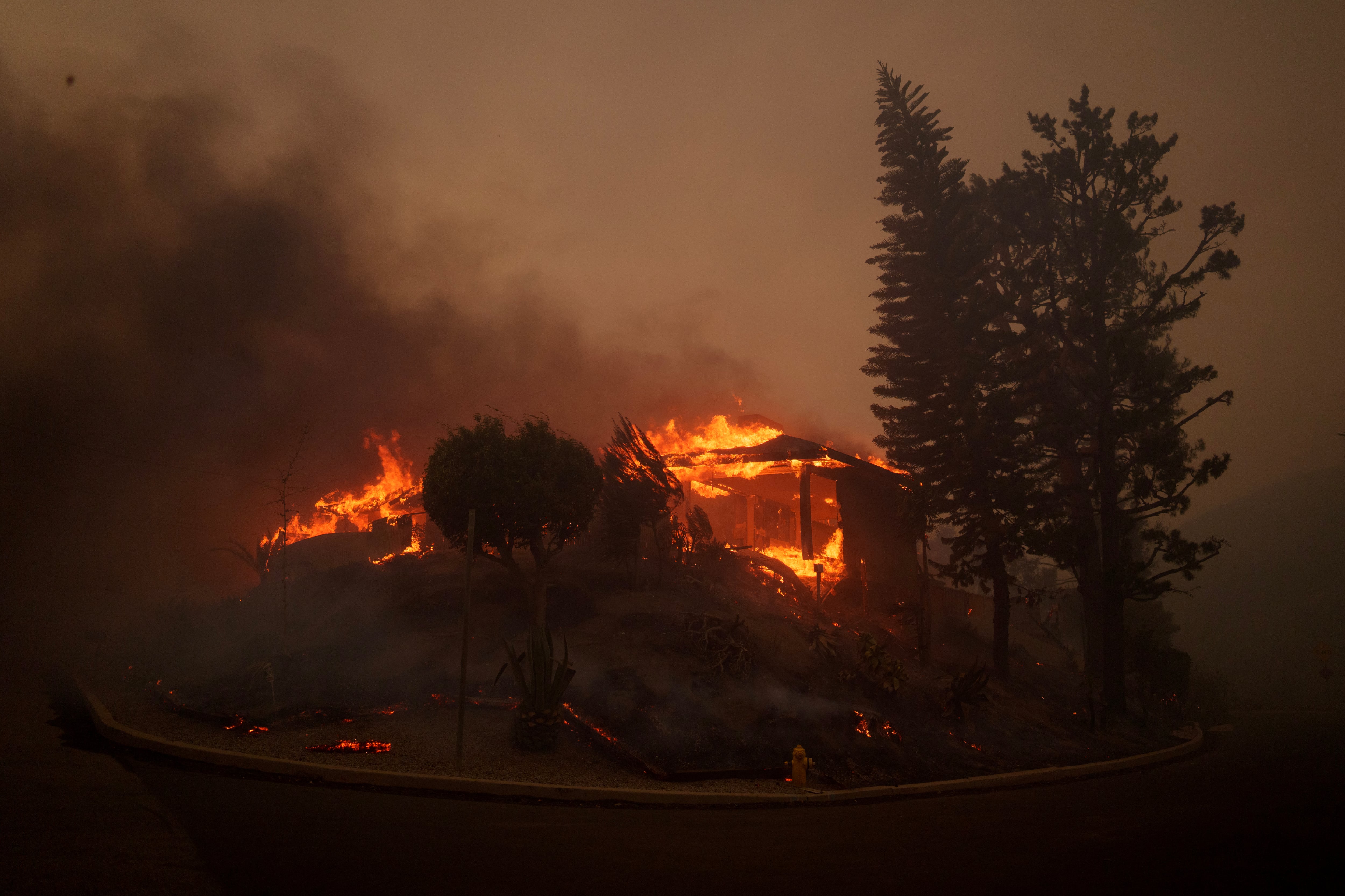 Incendio en Los Angeles genera pánico y temor entre los habitantes