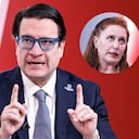 Ministro Iván Cancino, Verónica Alcocer y Eva Ferrer.