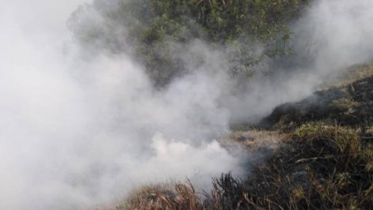 Incendio forestal en Fontibón / Foto: Bomberos Bogotá