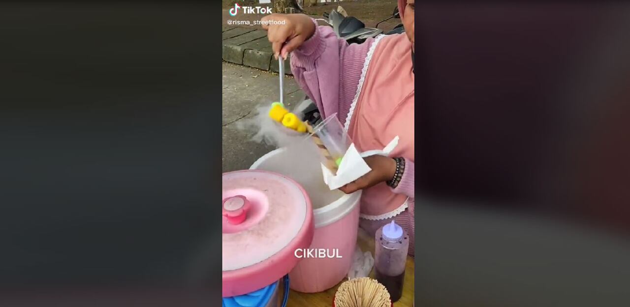 El peligroso dulce Cikbul, es una golosina a la que se agrega nitrógeno líquido.