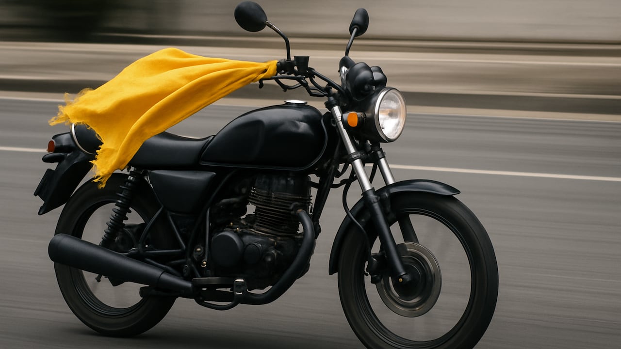 El color amarillo fue escogido por los motociclistas porque resulta visible y fácil de identificar en carretera.