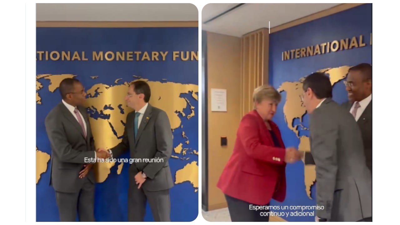 "Nos reunimos con el Subdirector Gerente del Fondo Monetario Internacional, Nigel Clarke, y tuvimos la oportunidad de conversar con la Directora Gerente, Kristalina Georgieva", contó José Manuel Restrepo.