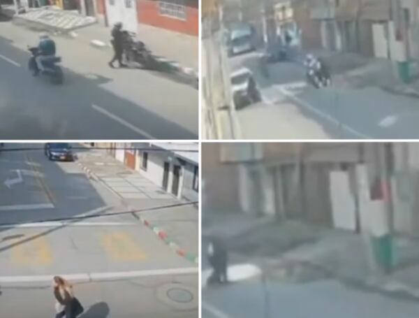 A pesar de que una mujer que se encontraba en el andén intentó detener al conductor de la motocicleta, la acción fue fallida.