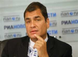 Rafael Correa, presidente de Ecuador.