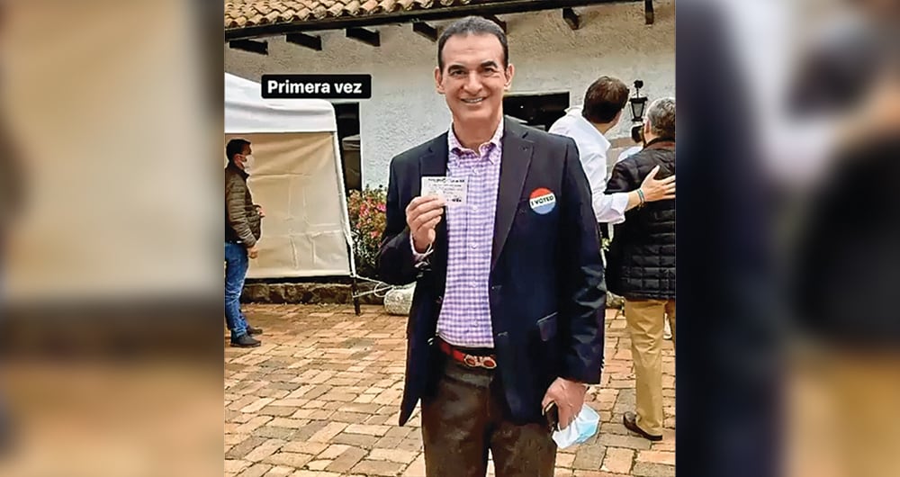   Mientras estuvo en calidad de retiro, el general Salamanca ejerció por primera vez su derecho al voto.