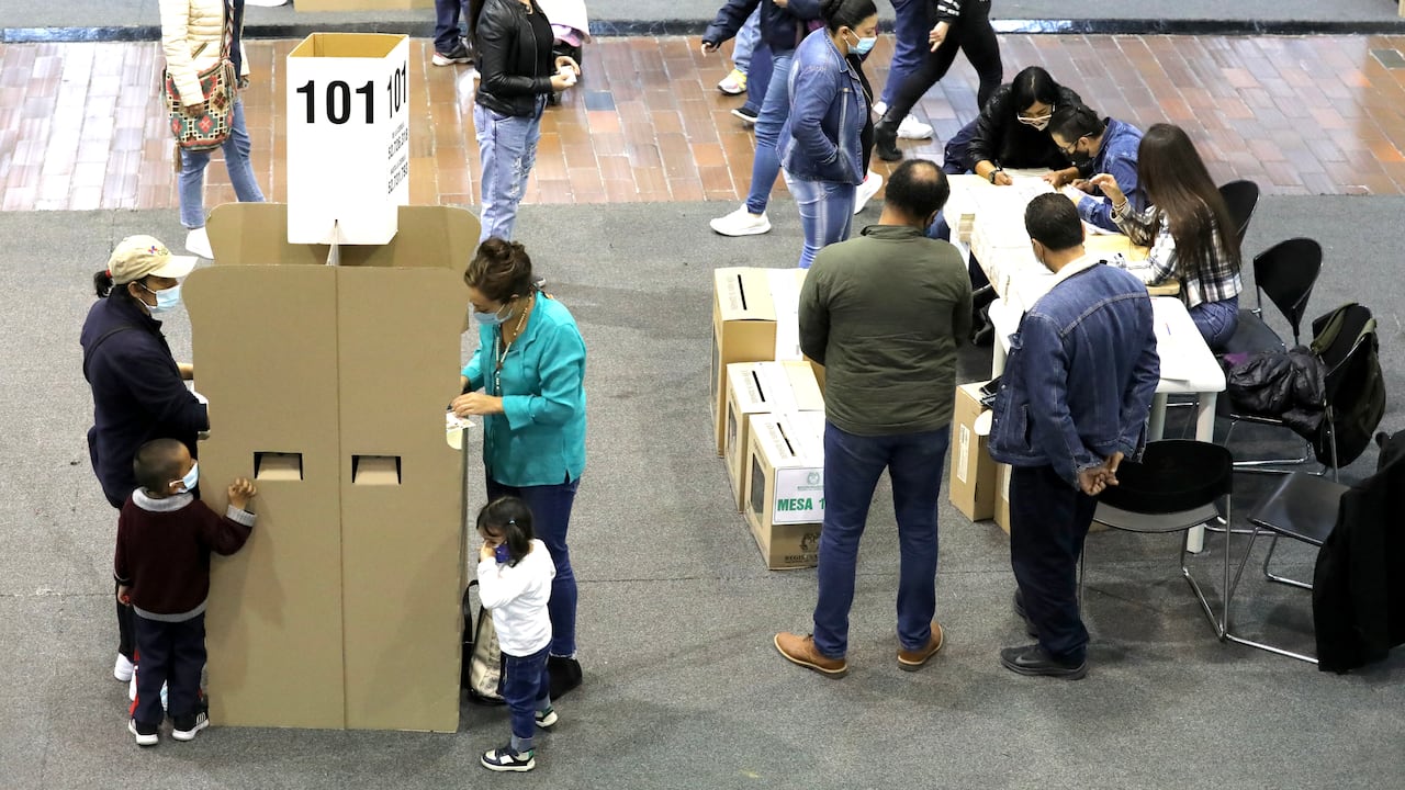 Votaciones, elecciones marzo 13 2022. Bogotá - Corferias. Foto: Juan Carlos Sierra