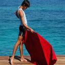 Sebastián Castella en la playas de Cartagena, que desde hace varios años es su segundo domicilio.