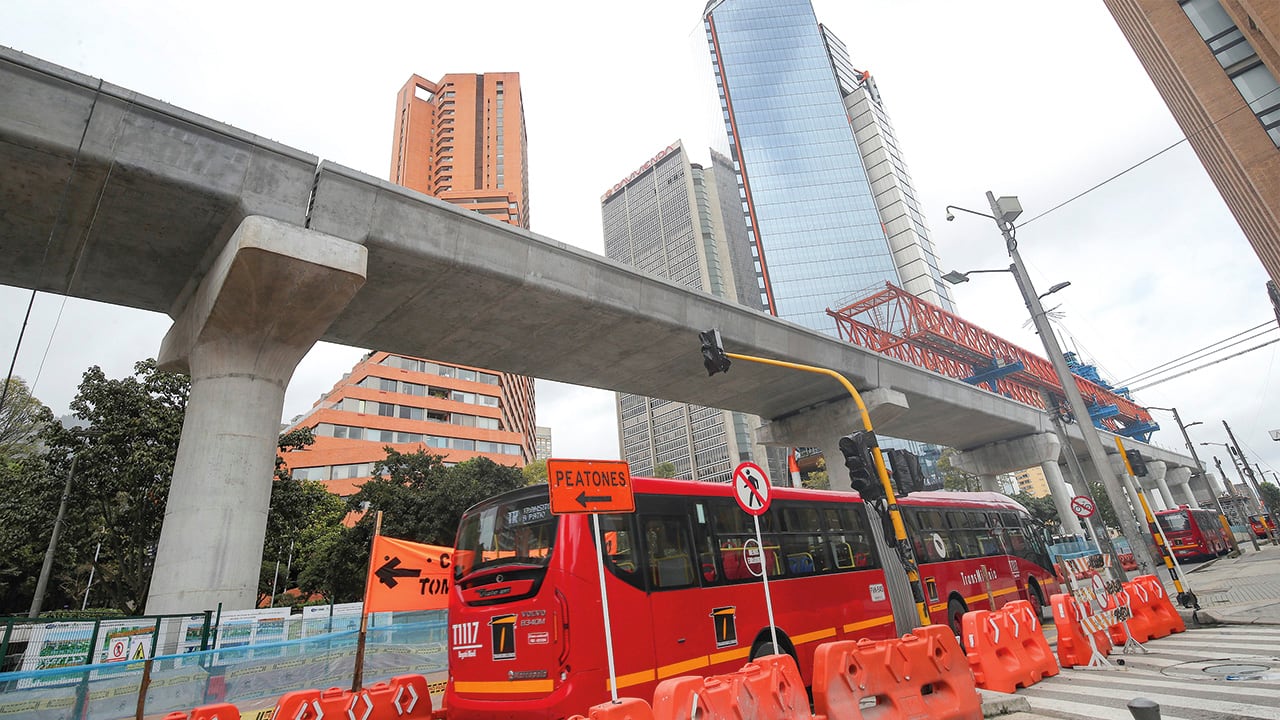 Bogotá tiene varios frentes de obra activos. 