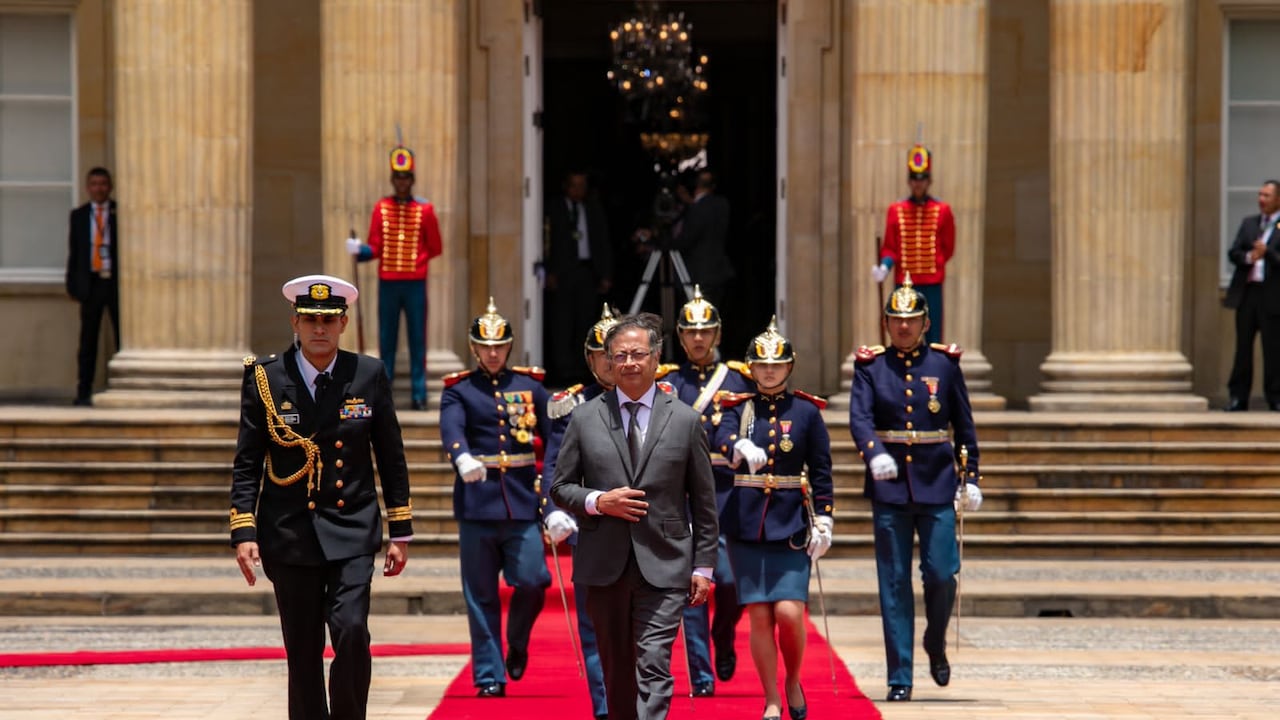 Visita del presidente Pedro Sánchez de España a Colombia, en reunión con el presidente colombiano Gustavo Petro