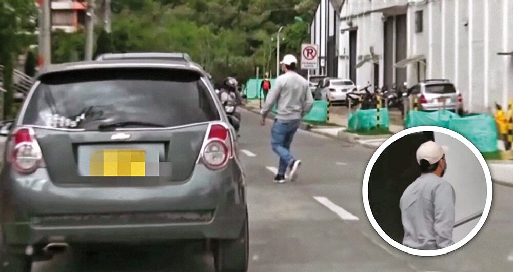 Imágenes de como la Policía Nacional seguía a El Gato.