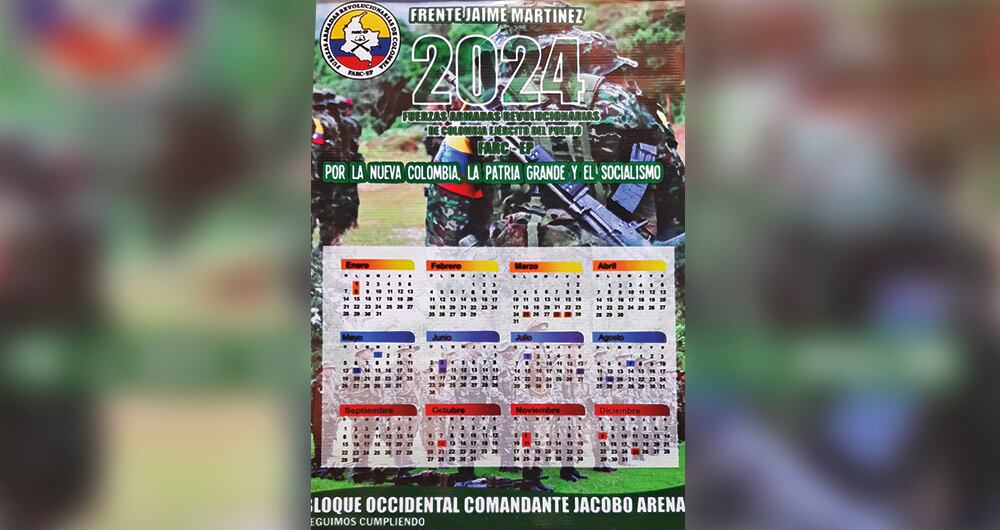   Una de las normas impuestas por las Farc de Mordisco es que en cada vivienda haya elementos alusivos a esa estructura criminal.