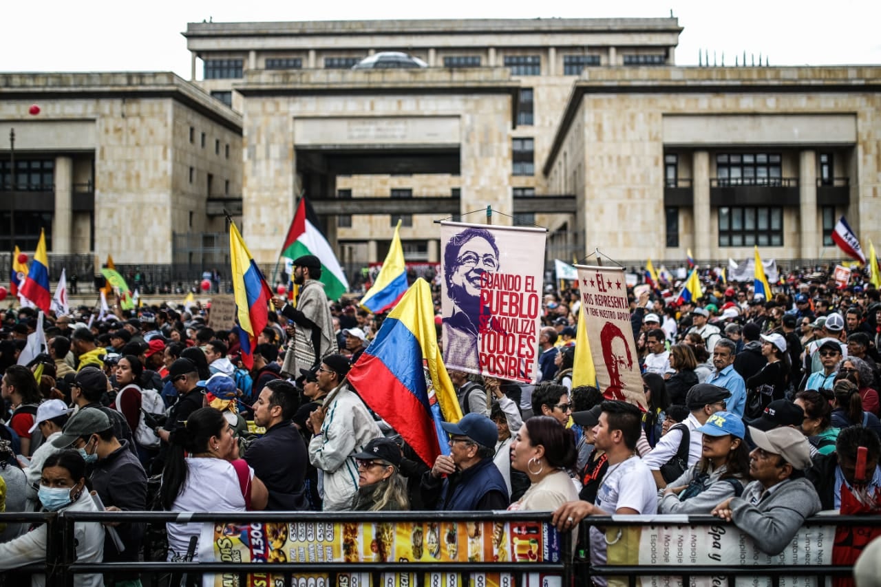 Marchas a favor de las reformas del gobierno del Presidente Gustavo Petro