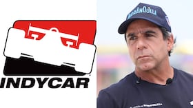 Logo de IndyCar y el alcalde Alejandro Char.