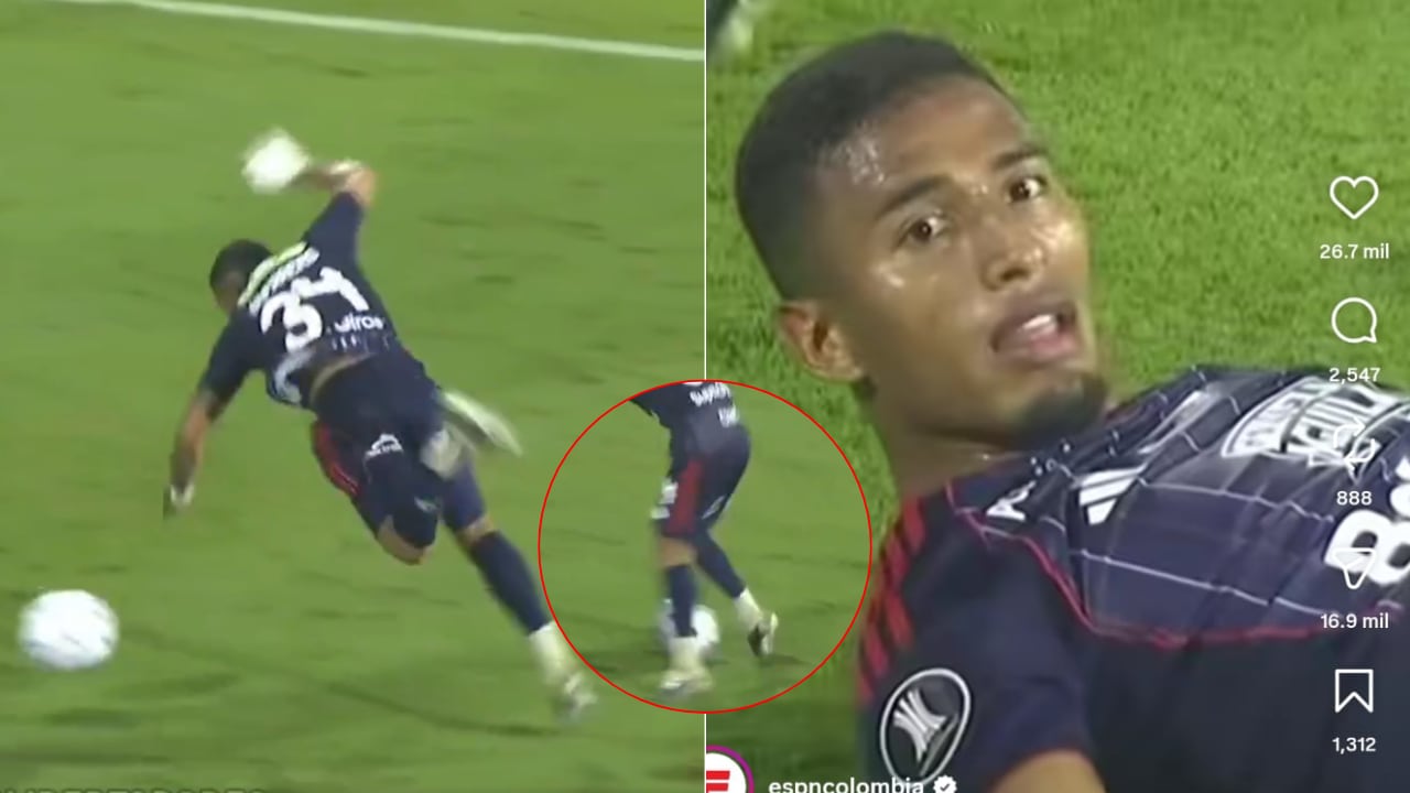 Jhomier Guerrero, del Junior de Barranquilla. Un fallo suyo en Copa Libertadores se hizo viral
