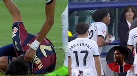 Johan Mojica y la expulsión que sufrió en el último partido de la temporada.