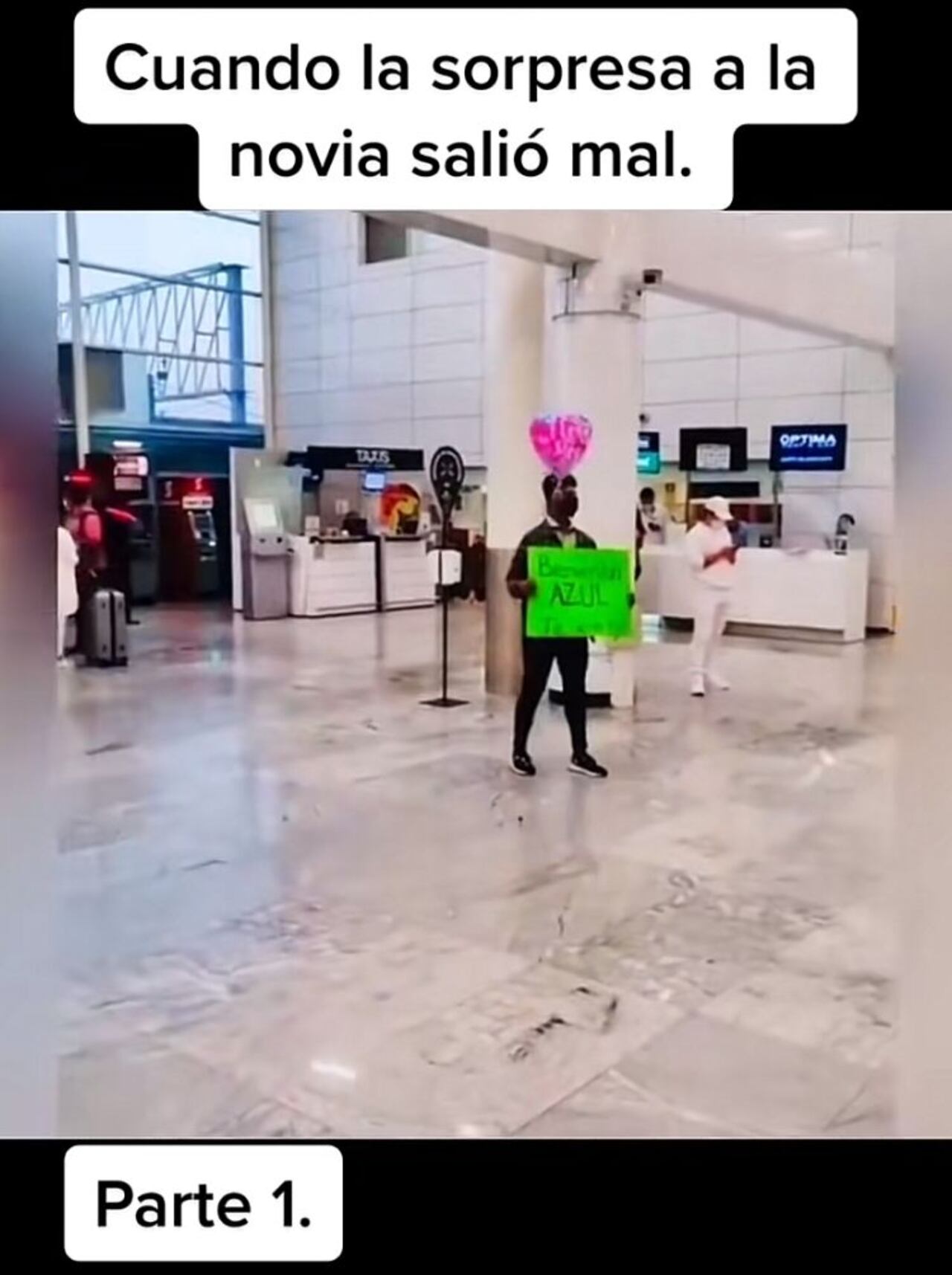 "Bienvenida Azul, te amo"