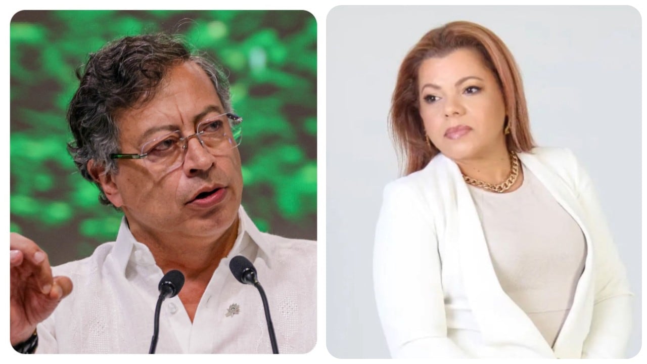 Gustavo Petro y Mary Luz Herrán.