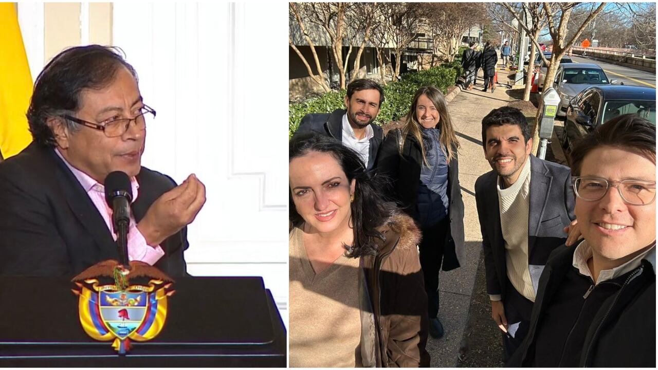 Presidente Gustavo Petro y congresistas de la oposición