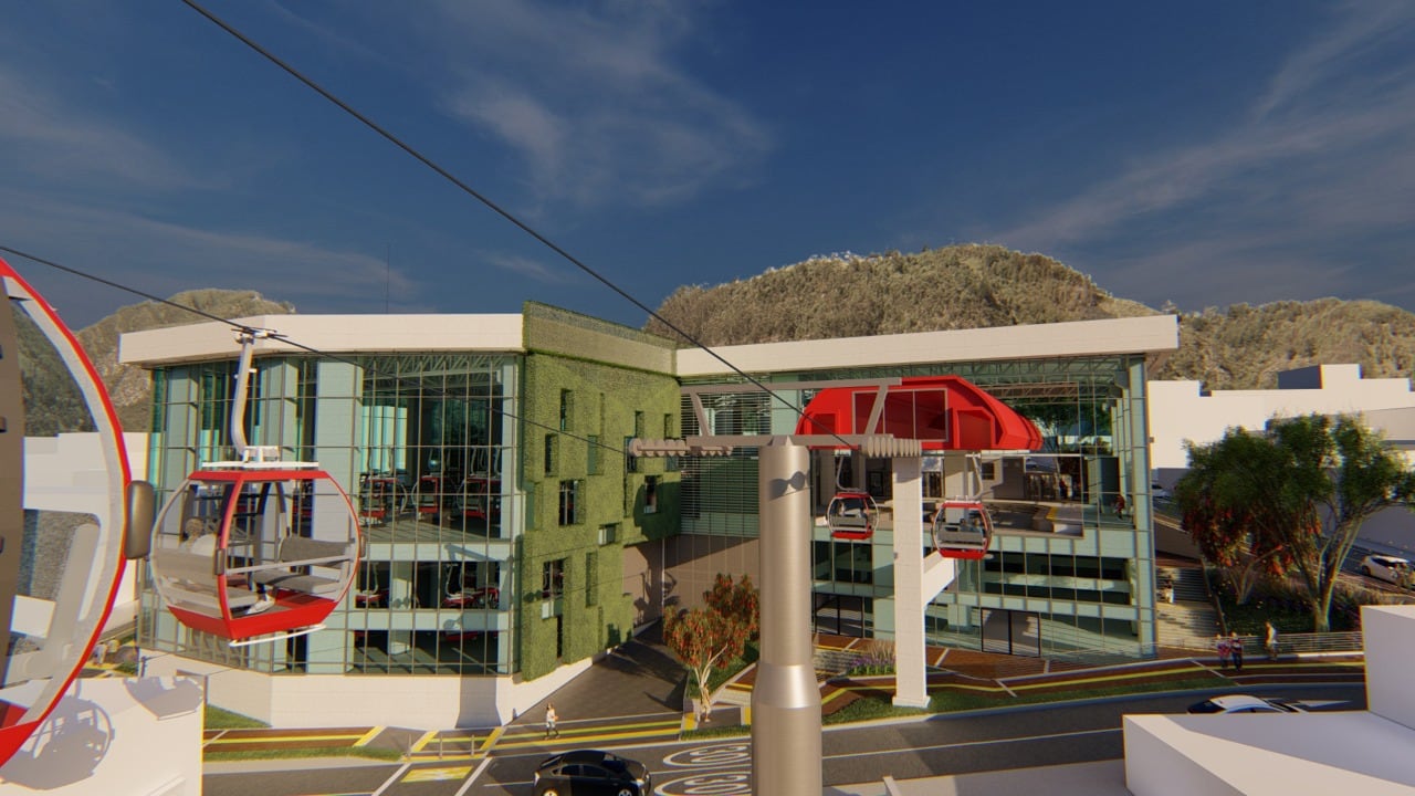 Así será el cable aéreo San Cristóbal