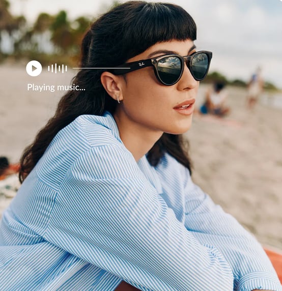 Las gafas que Meta presentó con cualidades de audio