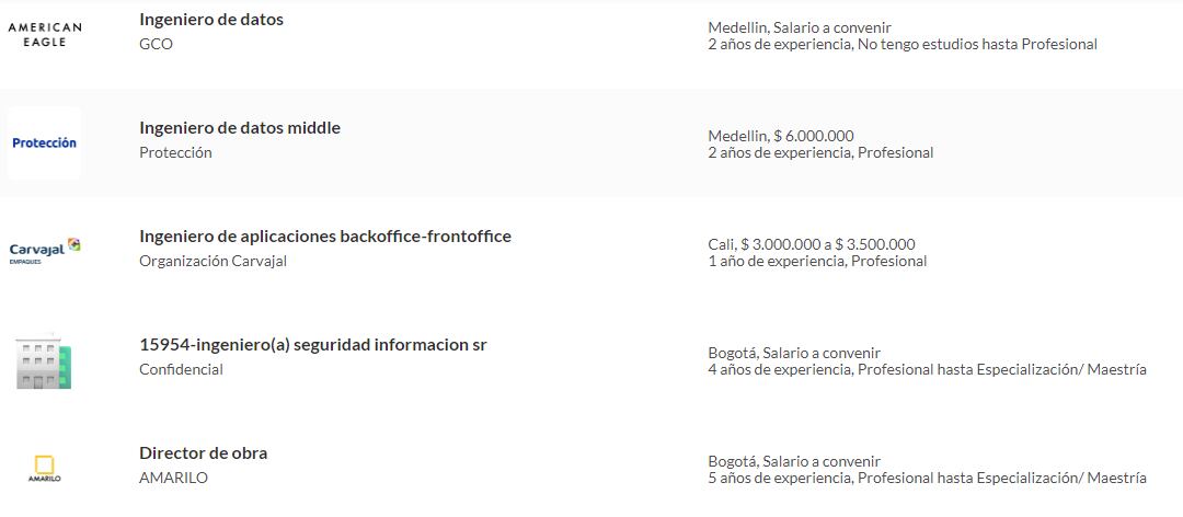 Para conocer estas y otras ofertas, visite: https://www.semana.com/empleos/