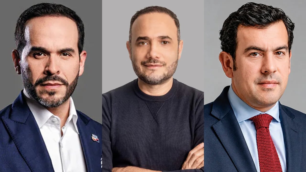Abelardo De La Espriella, Alfredo Deluque y Rodrigo Lara.