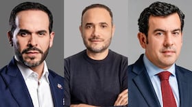 Abelardo De La Espriella, Alfredo Deluque y Rodrigo Lara.