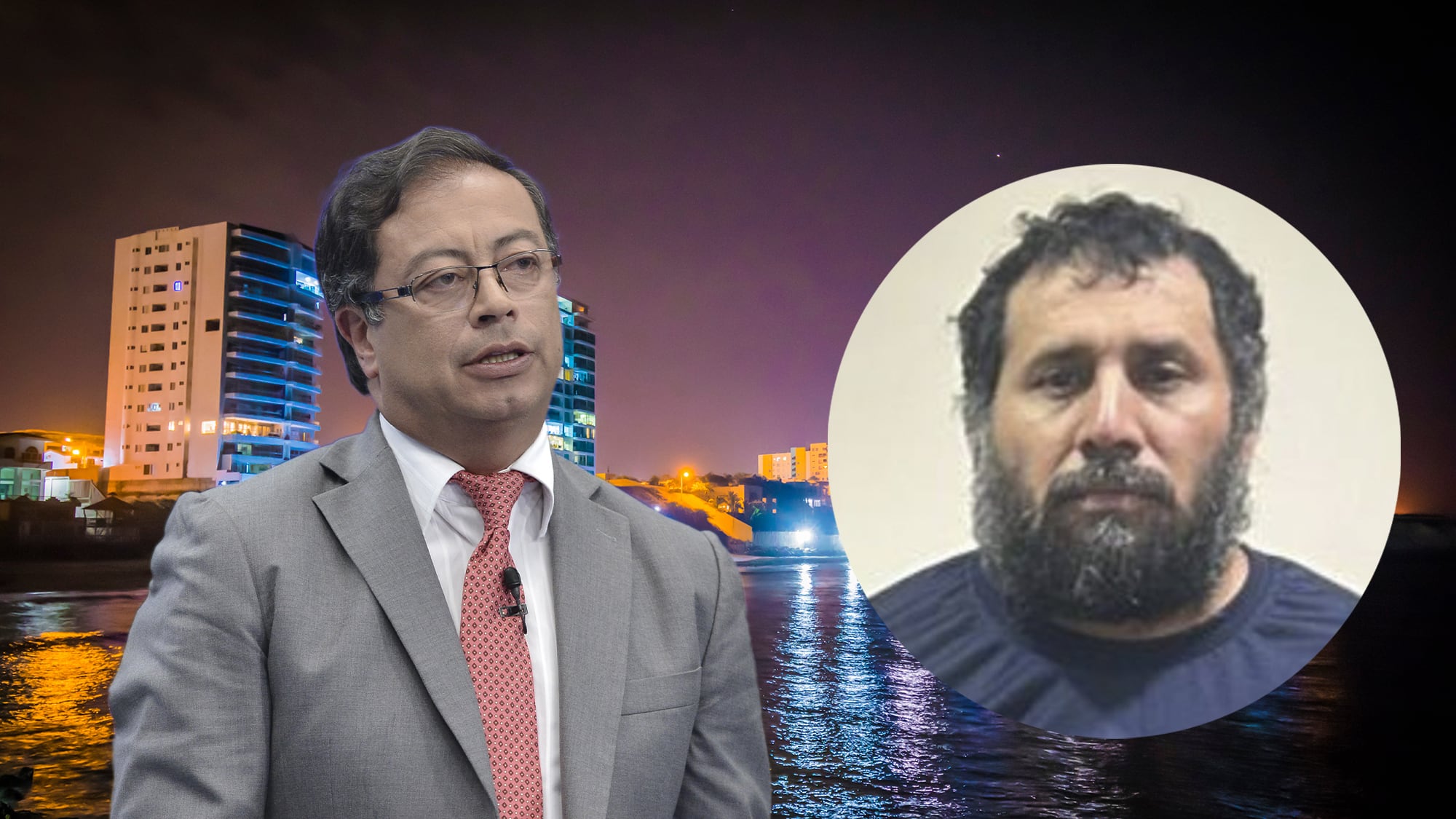 Gustavo Petro, alias Fito panorámica de la ciudad de Manta, Ecuador
