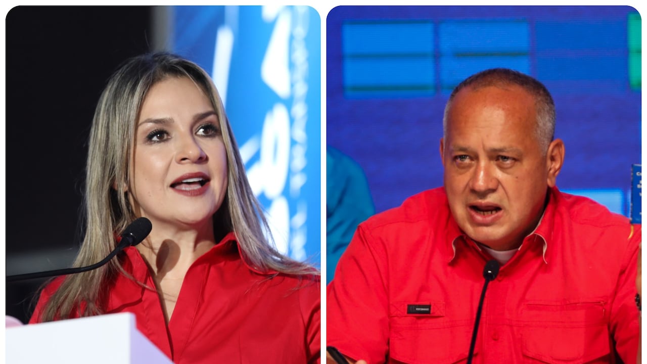 Vicky Dávila y Diosdado Cabello.