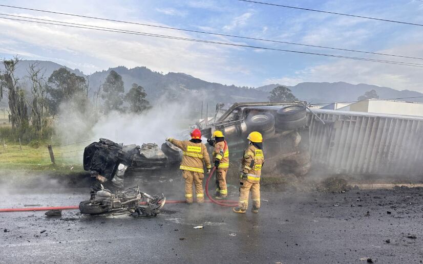El accidente en el peaje Casa Blanca.