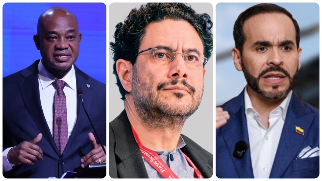 Luis Gilberto Murillo, Iván Cepeda y Abelardo de la Espriella.