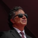 El presidente Gustavo Petro durante el Desfile Militar del 20 de julio en Bogotá.