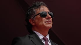 El presidente Gustavo Petro durante el Desfile Militar del 20 de julio en Bogotá.
